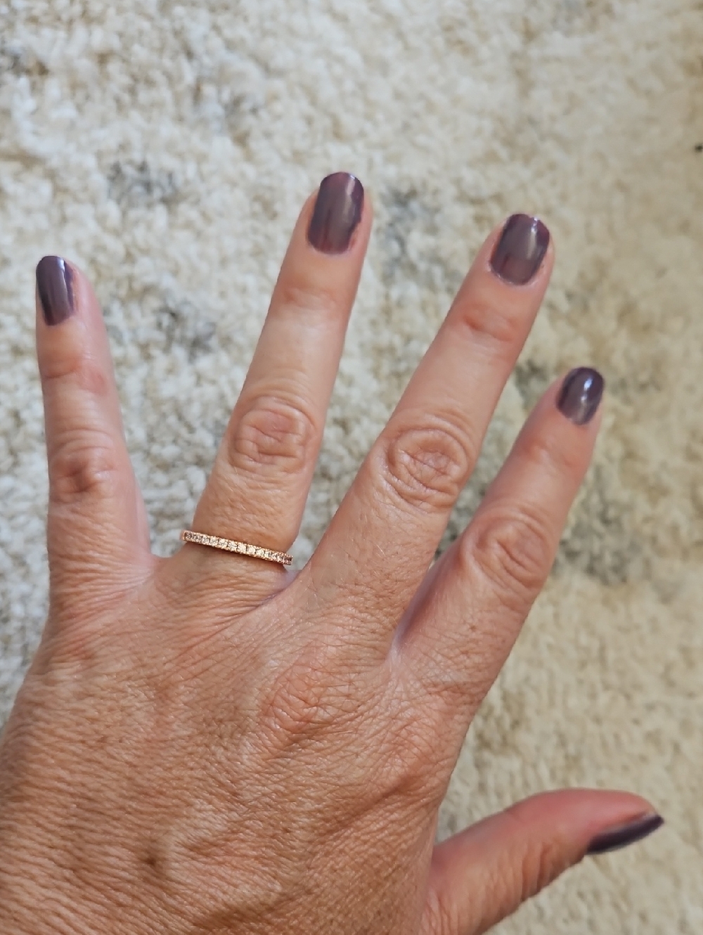 Modern Gents Rose Gold Thin Band